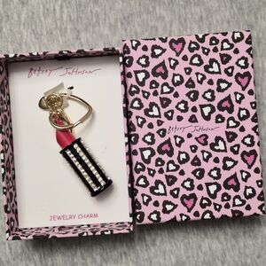 Betsey Johnson Lipstick Charm